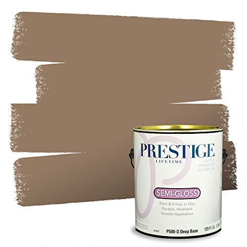PRESTIGE Paints Interior Paint and Primer In One, 1-Gallon, Semi-Gloss, Comparable Match of Sherwin Williams* Portabello*