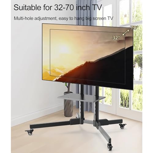 Soporte móvil para TV con ruedas para pantallas de 32 a 70 pulgadas miniatura 3