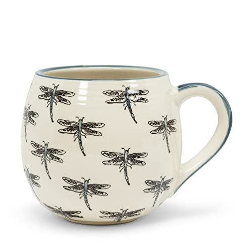 Abbott Collection Allover Dragonfly Ball Mug