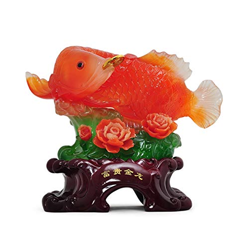 Statue Poisson Feng Shui pour harmoniser votre décoration de bureau au quotidien
