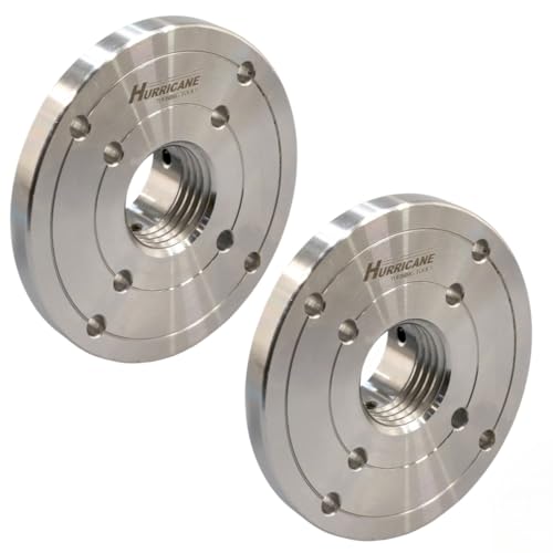 Placas para torno de madera de acero 4" Pack de 2