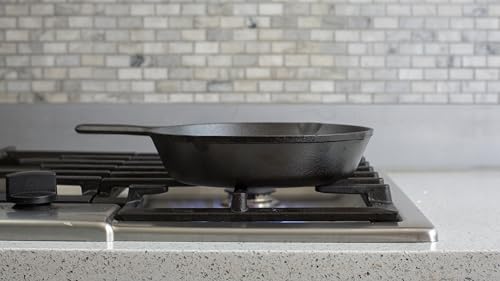 Image of Lodge Seasoned Cast Iron Skillet - PFAS-Free, Non-Toxic Cookware - Use with an Oven, Stove, Grill, or Campfire - Naturally Non-Stick & Oven Safe - 9 Inches
