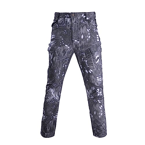 Pantalon randonnée camouflage imperméable et léger avec tissu ripstop
