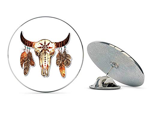 Cow Skull Trendy Native American Ethnic Spiritual Metal 0.75