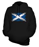 Candymix Sudadera con Capucha Unisex con Bandera de Escocia, Negro, M