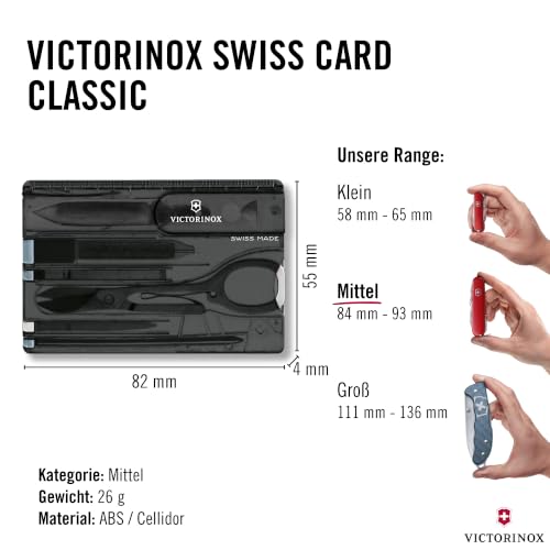 Victorinox Swiss Card Classic Multitool, 10 Funktionen, Taschenmesser – Ansicht 3