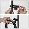 GEEKRIA for Creators Headphone Headset Holder Hanger Clip for Microphone Musical Stand, Universal Accessory, Can Hold Headphone, Tambourines, Cords (Black) #2