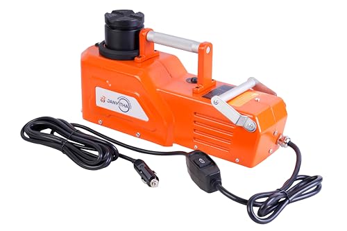 Image of JANVITHA 12V DC Electric Hydraulic Vehicle Jack 10 Ton Capacity for Premium Cars and Heavy Vehicles Lifts Height Upto 520mm
