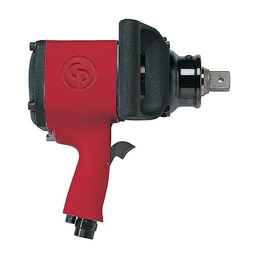 Chicago Pneumatic CP796 Super Duty Air Impact Wrench with Adjustable Side Handle, 1-Inch Drive, 900 BPM