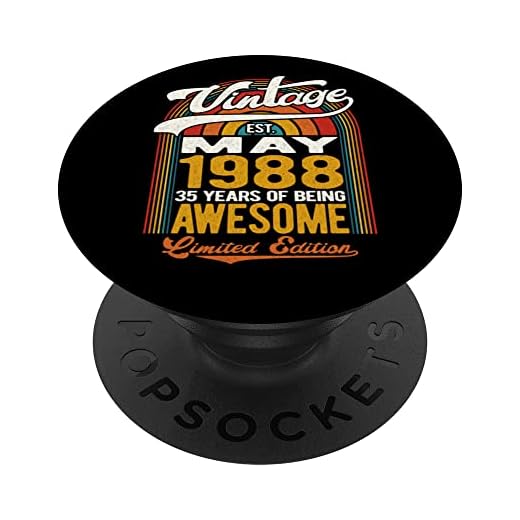 35 años de ser impresionante Nacido en mayo de 1988, cumpleaños número 35 PopSockets PopGrip Intercambiable