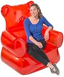 VAT19 The Gummy Bear Inflatable Chair, PVC, Red, Eclectic Style for Relaxing, Decor, Gaming