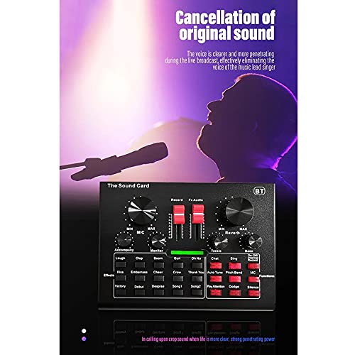 WanuigH Audio-mixer externe audio-mixer USB-interface soundkaart met 15 geluidsmodus Multiple geluidseffecten Eenvoudige… - Image 5