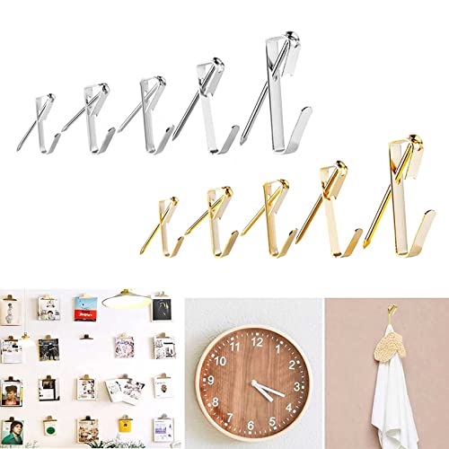 Image of 136 PCS Heavy Duty Wall Hanger Hanging Photo Wall Hardware Kits Picture Hanging Frame Hooks Metal