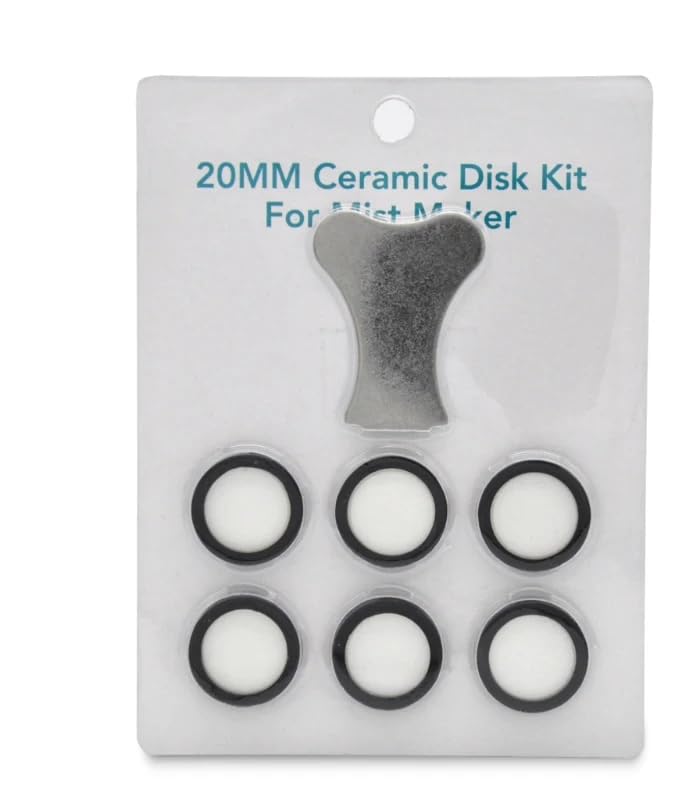 Vinayakart 20MM Ceramic Disk Kit for Mist Maker & Fog Machine with Key Tool