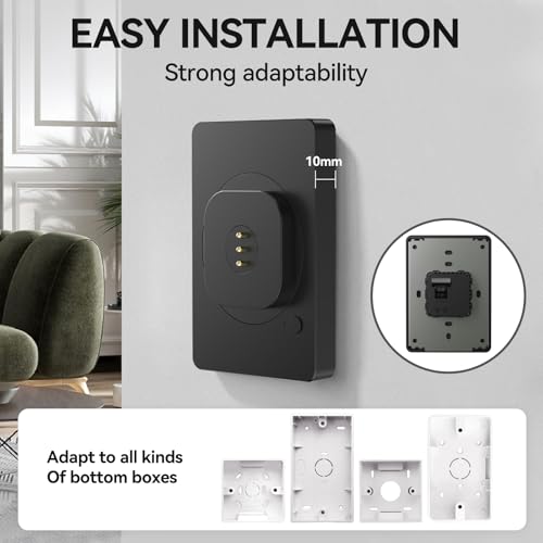 EMONITA Magnetic Wall Mount with Charging Case A6 for iPad Mini (A17 Pro, A15 Bionic) 8.3-Inch. PoE and DC up to 18W Quick Charge, Strong Magnets, 360 Rotation by EMONITA - Image 3