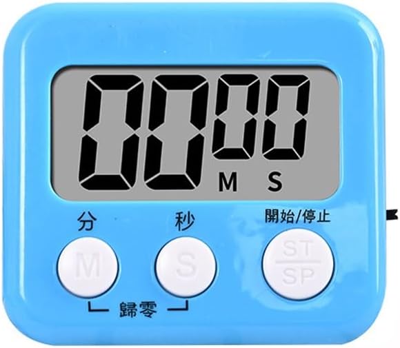 Kitchen Timer Mechanical Timer Reminder Clock Kitchen Baking Timer (Blue 68mm)