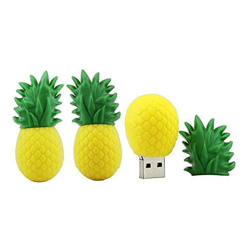 Ananas 4GB Clé USB en Forme de Clef, Stylo Drive Memoria Flash Reste Pendrives Disque Flash (Le...
