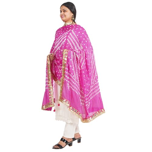 IGH Chiffon Leheriya Dupatta – Lightweight & Traditional Rajasthani Design, Weddings & Party Gift, Return Gift 1 Pcs4