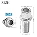 YYSG 8D0601139D WHT002437 Wheel Lug Nut Bolts Fits for VW Golf Jetta Passat Beetle CC for Audi A3 A4 A5 A6 A7 Quattro A8-M14-1.50 (5 Pcs)