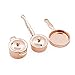Odoria 1/12 Miniatura 3PZ Batería de Cocina Cobre Cazo Sartén y Cacerola Cocina Accesorio para Casa de Muñecas