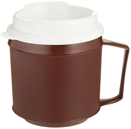 Sammons Preston Insulated Mug with Handle, 8 oz, Mug/Tumbler Lid Decreases Spills, Insulation