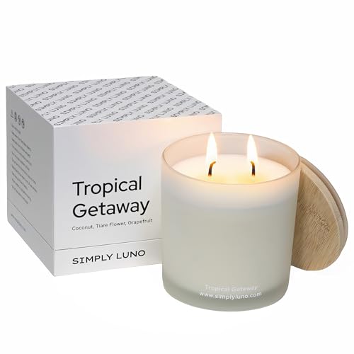 Tropical Getaway - Coconut & Grapefruit Scented Candle – 14oz