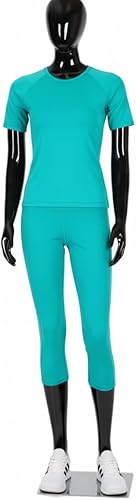 Miniatura 3 de Maniquí femenino de cuerpo completo  Forma de vestido ajustable de 72.8 pulgadas de alto con pecho grande, partes desmontables, cabeza de huevo,