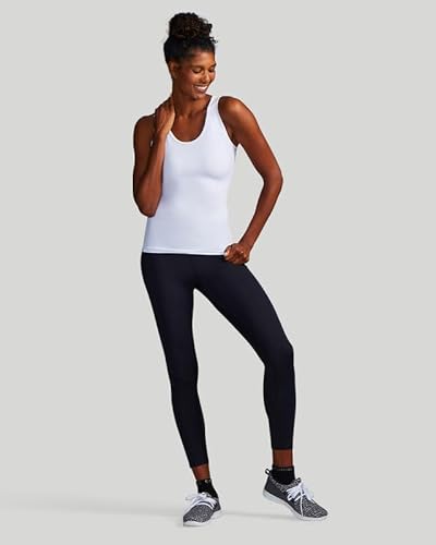 Tommie Copper Regata feminina com suporte lombar, Branco, M