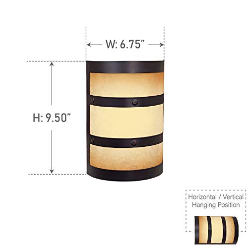 Craftmade Ch1415-Obg Designer Metal And Glass Door Chime, Oiled Bronze Gilded (9.5"H X 6.75"W) #TOP1