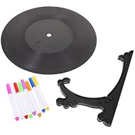 Vinyl record table decor--the surface of the vinyl record is blank, you can have your own decoration by drawing and writing,vinyl record ornament Vinyl records decor--wonderful hand making keepsake and can be displayed as an ornament, DIY gift for yo...