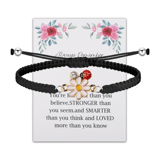 BNQL Ladybug Bracelets Gifts for Women Girls Ladybug Charm Bracelet Ladybug Jewelry Inspiration Ladybug Gifts Ladybug Lover Gifts