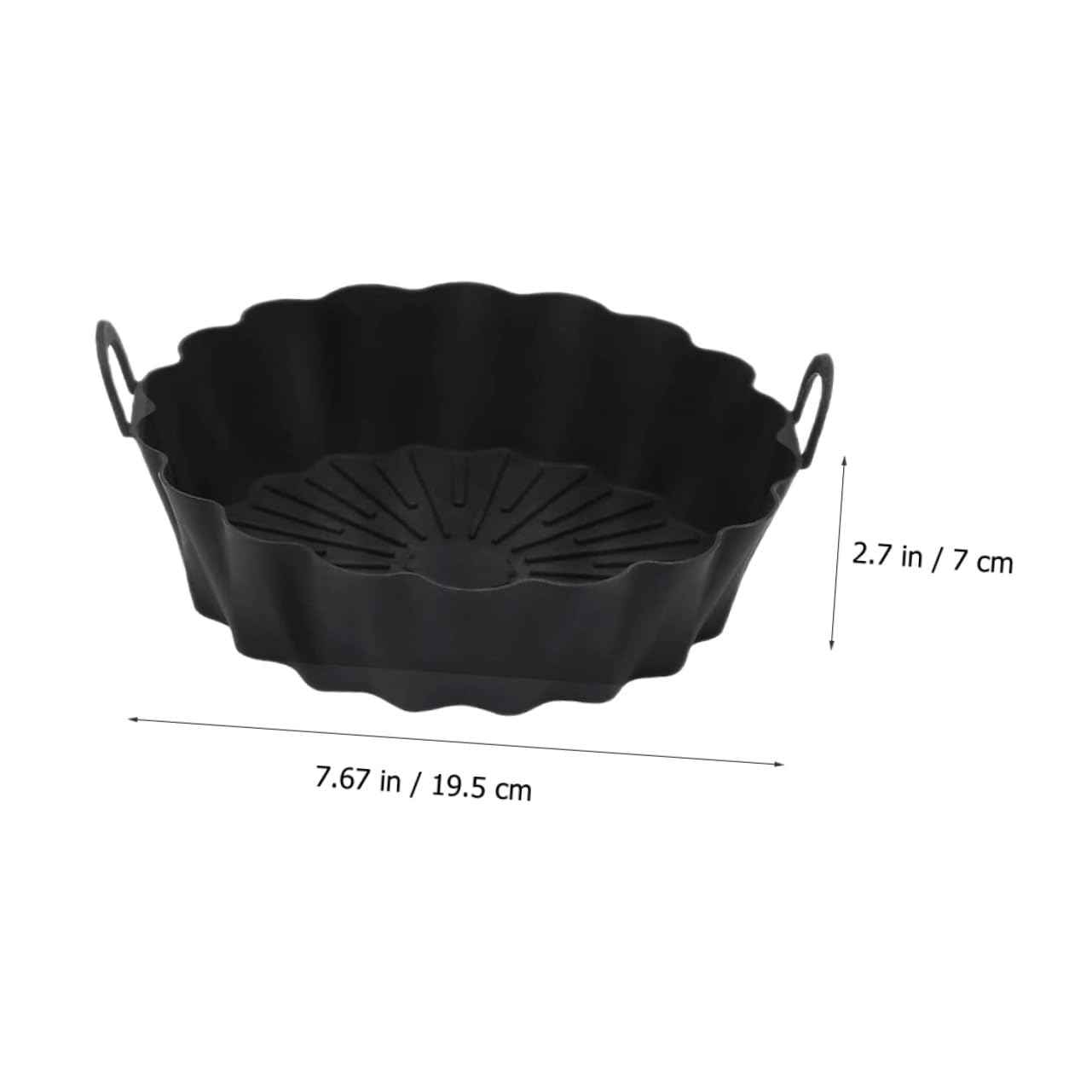 Ipetboom 2pièces Tapis de Cuisson Antiadhésif Silicone pour Friteuse à Air Chaud Réutilisable et Résistant Chaleur Lot