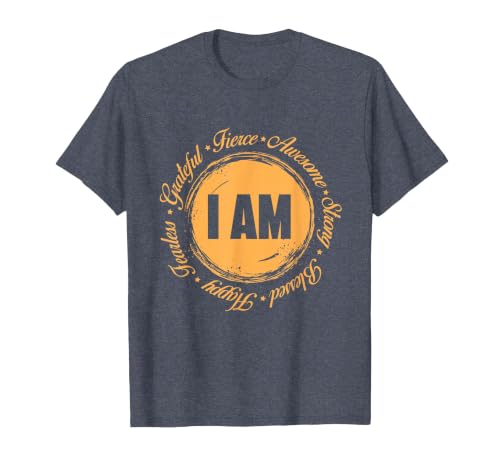 Motivational Quote Inspiration Positive Saying Life Slogan T-Shirt, Men, Heather Blue, 6X-Large
