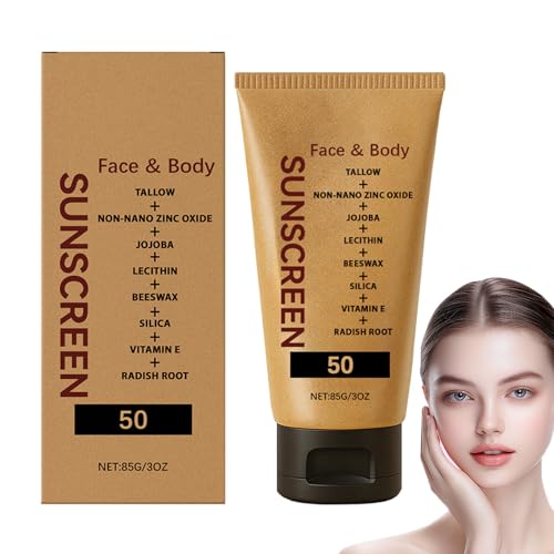 Crème solaire au suif SPF 50, crème à l'oxyde de zinc...