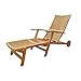 Produktbild Interbuild Stockholm Liegestuhl | Verstellbare Terrasse (7 Positionen) Chaiselongue | Klappbarer Schlafsessel, Golden Teak Finishing