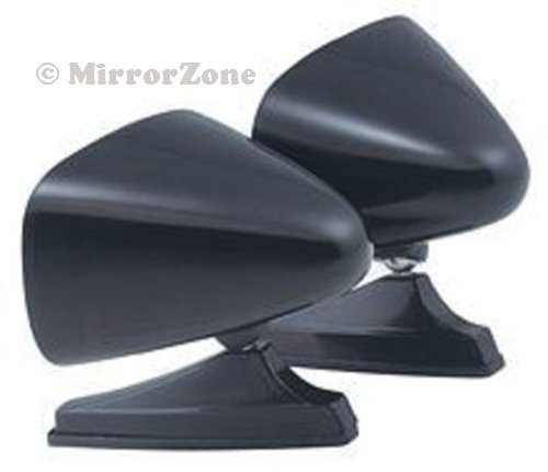 Paintable Black Vintage Style Sport Bullet Mirrors for Classic Muscle Cars, Restomods