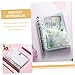 STOBOK 1set Portable Budget Decorative Cards Organizer Zipper Pockets Budget Inserts for Daily Money Tracking and Household Planning