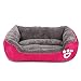 PETCUTE Cama para Perros Cama para Gatos Cachorros Calientes Cama para Mascotas con Forro de Felpa Cojín para Perros para el Invierno XL