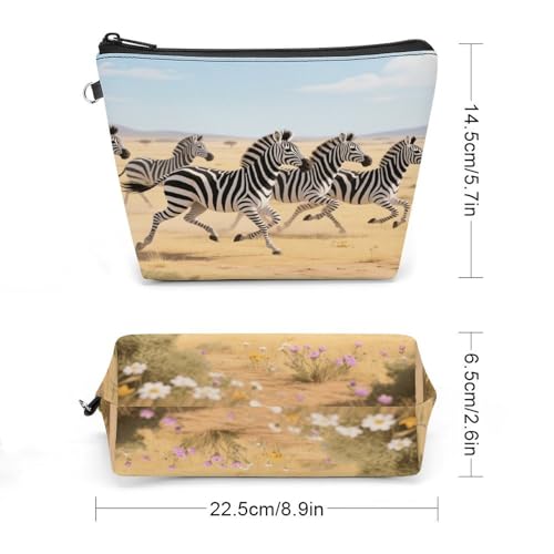Bolsa de cosméticos para viajar con asa cómoda y cremallera suave 2
