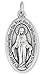 Caritas et Fides Bulk Pack of 3 - Miraculous Medal Pendant for Necklace -1 1/8