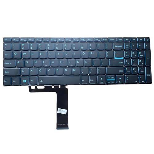 Clavier Lenovo IdeaPad L340-15 320-15ikb replacement keyboard US Layout texte bleu