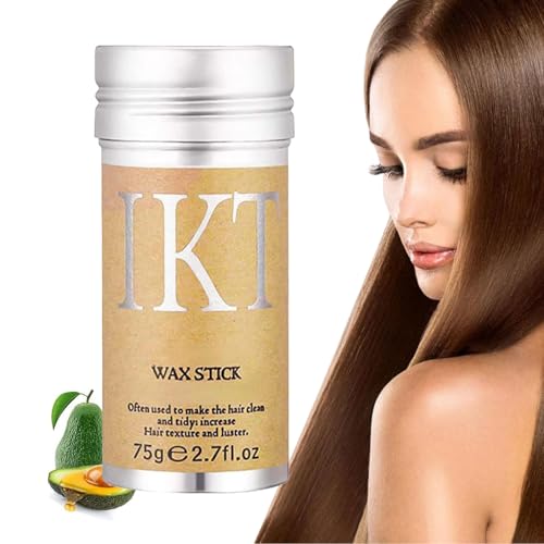 Barra de Cera para el Cabello, Barra de Cera, pomada de peinado para pelucas, Cera Fijadora Cabello, Para Hombres Y Mujeres Con Todos Cabello (75 g)