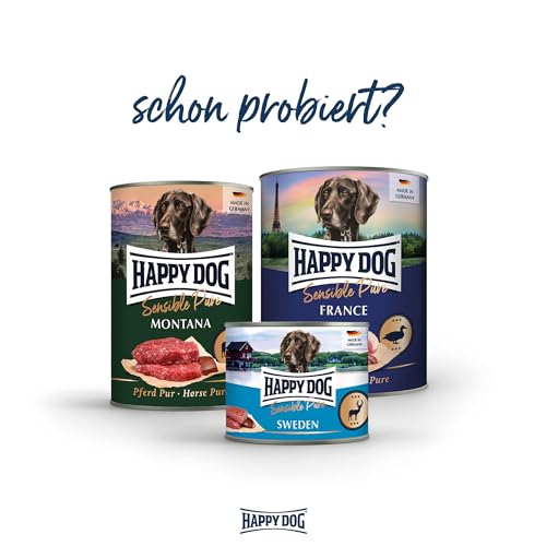 Happy Dog Sensible Pure Texas Hundefutter mit Truthahn, 6 x 400 g