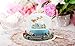 Lightahead Musical Flying Santa Figurine 120MM Poly Resin Water Snow Globe with Inside House and Train at Base revolving