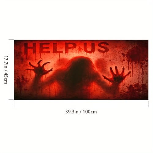 Película decorativa para ventana Halloween 39.3x17.7 pulgadas miniatura 4