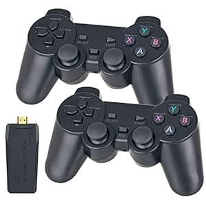 Retro Video Game Console, Wireless Handheld Game Console, 10000+ Classic Game, 2.4G Wireless Controllers, 7 Emulator Consoles, HDMI Output TV Video, Ideal Gift for Kids and Adults, 64G