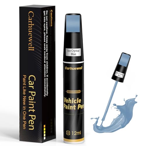Image of Blue Touch Up Paint for Cars, Auto Car Paint Touch Up Paint Pen for Deep Scratches, Car Scratch Repair Pen, Quick and Easy Solution to Repair Minor Automotive Scratches (Ice Crystal Blue)