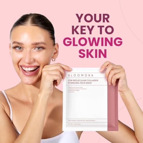 Overnight Collagen Face Mask - Hyaluronic Acid Solution, Hydrogel & Low Molecular Deep Collagen Mask Overnight, For Hydration, Firming, Elasticity & Pore Minimizing, 34g*4ea - Image 6