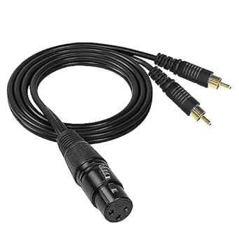 GOLLEY LION XLR To 2 RCA Y Splitter Patch Cable, Unbalanced Dual RCA Male To Xlr Male Stereo Audio Interconnect Cable Adapter For Speaker Condenser Mic Mixer Amp I3176038943 - View #4