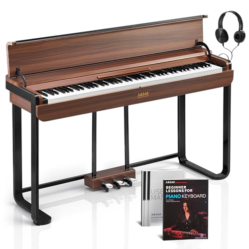 AKLOT Modern Weighted Keyboard Piano: 88-Key Graded Hammer Action Digital